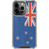 New Zealand Flag Distressed iPhone 15 Pro Clear Case